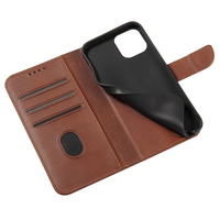 Étui de téléphone en cuir PU gaufré de luxe de haute qualité pour 13 Pro Max avec porte-cartes, béquille et design fin