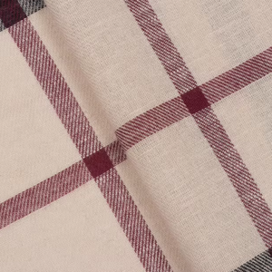 Tissu en mélange de <span class=keywords><strong>ramie</strong></span> et coton teint en fil, 55% <span class=keywords><strong>ramie</strong></span> 45% coton, 126 g/m², à carreaux, pour vêtements, écharpes et robes - Vente en gros - Product Image 1