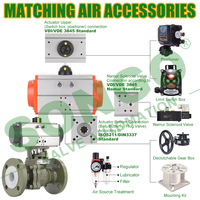DN80 3 pouces 12V 24V en acier au carbone WCB actionneur pneumatique WCB PTFE bride pneumatique 2 pièces vanne à boisseau sphérique