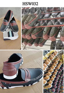 ZH, prix d'usine bon marché <span class=keywords><strong>chaussures</strong></span> de bateau décontractées en cuir véritable couleur miel facile à porter semelle en caoutchouc <span class=keywords><strong>chaussures</strong></span> à pois HSW031 - Product Image 5