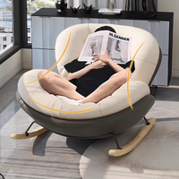Chaise à bascule en métal à prix d'usine, fauteuil inclinable pas cher pour la chambre à coucher, chaise relaxante pour la lecture, salon, meubles de maison personnalisés