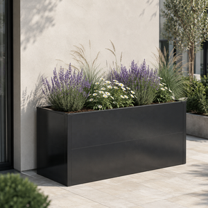 Jardinière carrée haute <span class=keywords><strong>en</strong></span> acier galvanisé, résistante aux intempéries, pour fleurs et légumes - Product Image 5