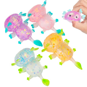 Squishy de animales con forma de caramelo de malta, el más vendido transfronterizo: salamandra, capibara realista y garra de gato pintada en oro de dibujos animados - Product Image 2