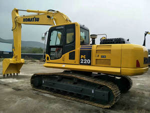 Excavadoras hidráulicas usadas PC220 originales de Japón KOMATSU 22 toneladas, excavadoras de cubo de segunda mano de 2. ª mano de 2. ª generación - Product Image 3