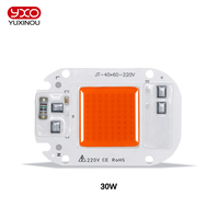 Module LED YXO sans pilote 50W 30W 20W à spectre complet, puce DOB AC COB, perles de lampe, pas besoin de driver pour plantes d'intérieur