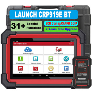 เครื่องมือวินิจฉัยรถยนต์ LAUNCH CRP919E BT 12V ระบบครบวงจร รองรับการเข้ารหัส ECU เครื่องสแกน OBD2 เครื่องวิเคราะห์เครื่องยนต์ CANFD DIOP BT เครื่องอ่านโค้ด - Product Image 1