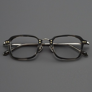 Yutai Acetate Titanium kính khung người đàn ông phụ nữ nam nữ vòng Kính mắt Frames Vintage Retro Kính Full Eyewear - Product Image 6