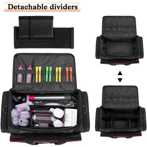 Boîte de rangement pour outils de barbier, grande, en nylon, multi-compartiments, multifonctionnelle, pour voyage et bureau - Product Image 2