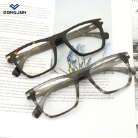 Nouvelle monture optique carrée tendance de créateur, vente en gros, lunettes personnalisées, monture en acétate, monture de lunettes