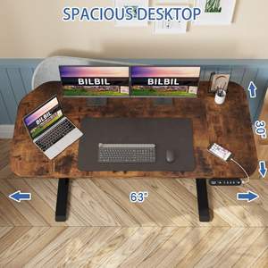 โต๊ะทำงานเหล็กปรับระดับได้ด้วยมอเตอร์ Mstar สำหรับสำนักงาน ปรับนั่ง-ยืน พร้อมระบบจดจำความจำและล็อคอัตโนมัติ ดีไซน์ทันสมัย - Product Image 4