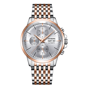 Reloj de Lujo para Hombre con Temporizador Automático, Tres Esferas, Mecánico, con Puntero Luminoso ETA, Caja de Acero Inoxidable, Resistente al Agua 5 ATM - Product Image 4