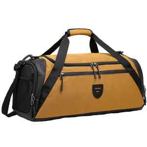 Bolsa de viaje deportiva multifuncional de gran capacidad para hombres y mujeres, equipaje portátil, nueva separación en seco y húmedo, cremallera geométrica para Fitness - Product Image 1