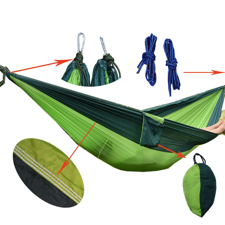 En gros Pliant Unique Personne Double Extérieure Portable Camping Hamac