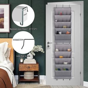 Organizador Colgante para Puerta con Bolsillos Transparentes - Bolsa de Almacenamiento Montada en la Pared para Zapatos/Juguetes/Baño - Product Image 4