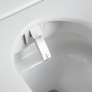 Toilette intelligente moderne et économique, cuvette carrée, évacuation en S, télécommande pour <span class=keywords><strong>salle</strong></span> <span class=keywords><strong>de</strong></span> <span class=keywords><strong>bain</strong></span>, applicable aux hôtels - Product Image 5