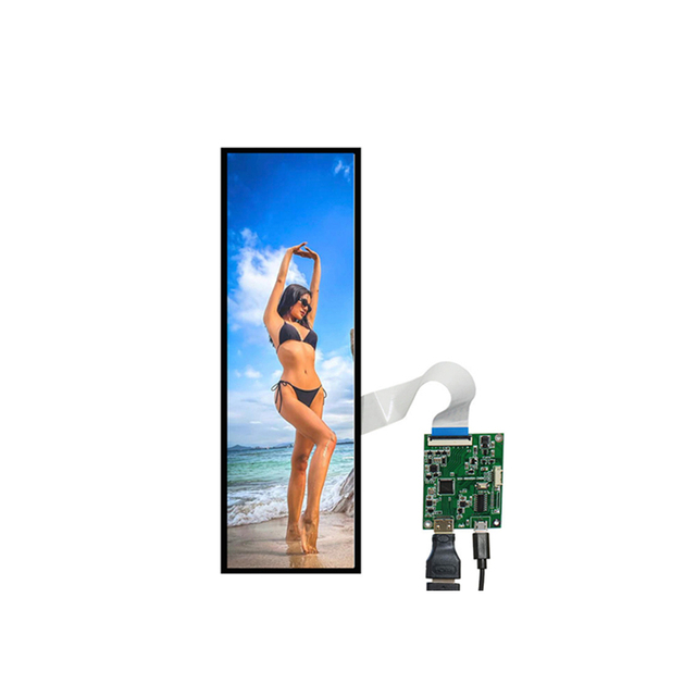 stretched bar lcd display HSD088IPW1 8.8 inch 1920*480 480*1920 IPS 600nits driver board touch screen panel LCD module