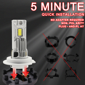 CAR-REFINE M3P Faro Delantero LED con Ventilador, 80W, 12000LM, Chip CSP, H1 H4 H7 H11 HB3 9005 9006 9012, Luces LED para Auto - Product Image 3
