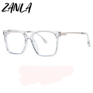 2025 thời trang PC vuông chống ánh sáng màu xanh Chặn kính phụ nữ máy tính kính mắt quang học Khung kính theo toa người đàn ông - Product Image 3