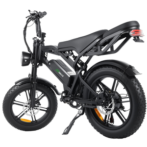 Bicicleta Eléctrica en Stock en el Reino Unido, Velocidad Máxima de 25 km/h 48 km/h, 48 V 500 W, Neumático Grueso de 20 Pulgadas, Freno Hidráulico, Bicicleta Eléctrica Retro para Europa - Product Image 4