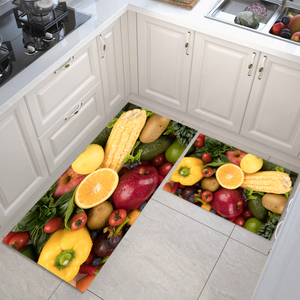 Aiwu — tapis de sol antidérapant et personnalisable, paillasson de cuisine imprimé en 3d résistant à la chaleur, ensemble 2 en 1, pas cher - Product Image 5