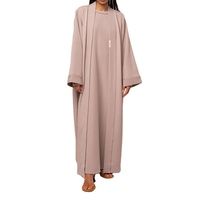Abaya ouverte personnalisée, robes traditionnelles musulmanes, vêtements islamiques modestes pour femmes, conçus sur mesure
