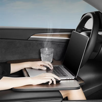 Table de bureau pour Tesla Model Y 3, support pliable pour ordinateur portable sur le volant, plateau pour manger et boire