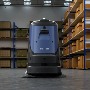 Robot laveur de sols sans pilote Seneo, entièrement automatique, avec fonctions de lavage, de serpillière et d'aspiration, contrôlé par application, recharge automatique pour le nettoyage intérieur. - Product Image 6