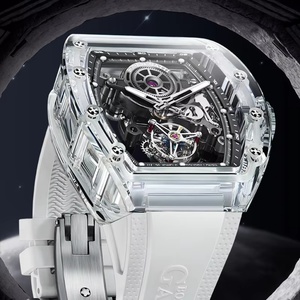 BG7001 Men's Tourbillon Automatic <b>Watch</b> Crystal Case Sapphire Luminous Top Brand Men's <b>Watch</b> with Rubber Strap - Product Image 2