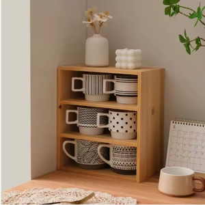 Bamboo Desktop <b>Storage</b> Box Rectangle 2L Tidy Office Organizer Living Room Bedroom <b>Kitchen</b> Standing Type - Product Image 5