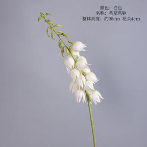 H-589 Faux Bluebell Flower Real Touch Muguet Longue Tige <span class=keywords><strong>Jacinthe</strong></span> Décor De Mariage - Product Image 6