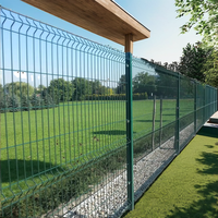 Clôture de jardin en PVC, en treillis métallique soudé, courbé 3D, en acier, facilement assemblable, pour bâtiments et aménagements extérieurs