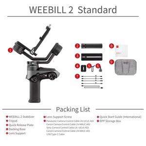 Estabilizador de cardán portátil Zhiyun Weebill 2 de 3 ejes para cámaras DSLR y sin espejo, compatible con Canon/Sony/Panasonic/Nikon/LUMIX - Product Image 4