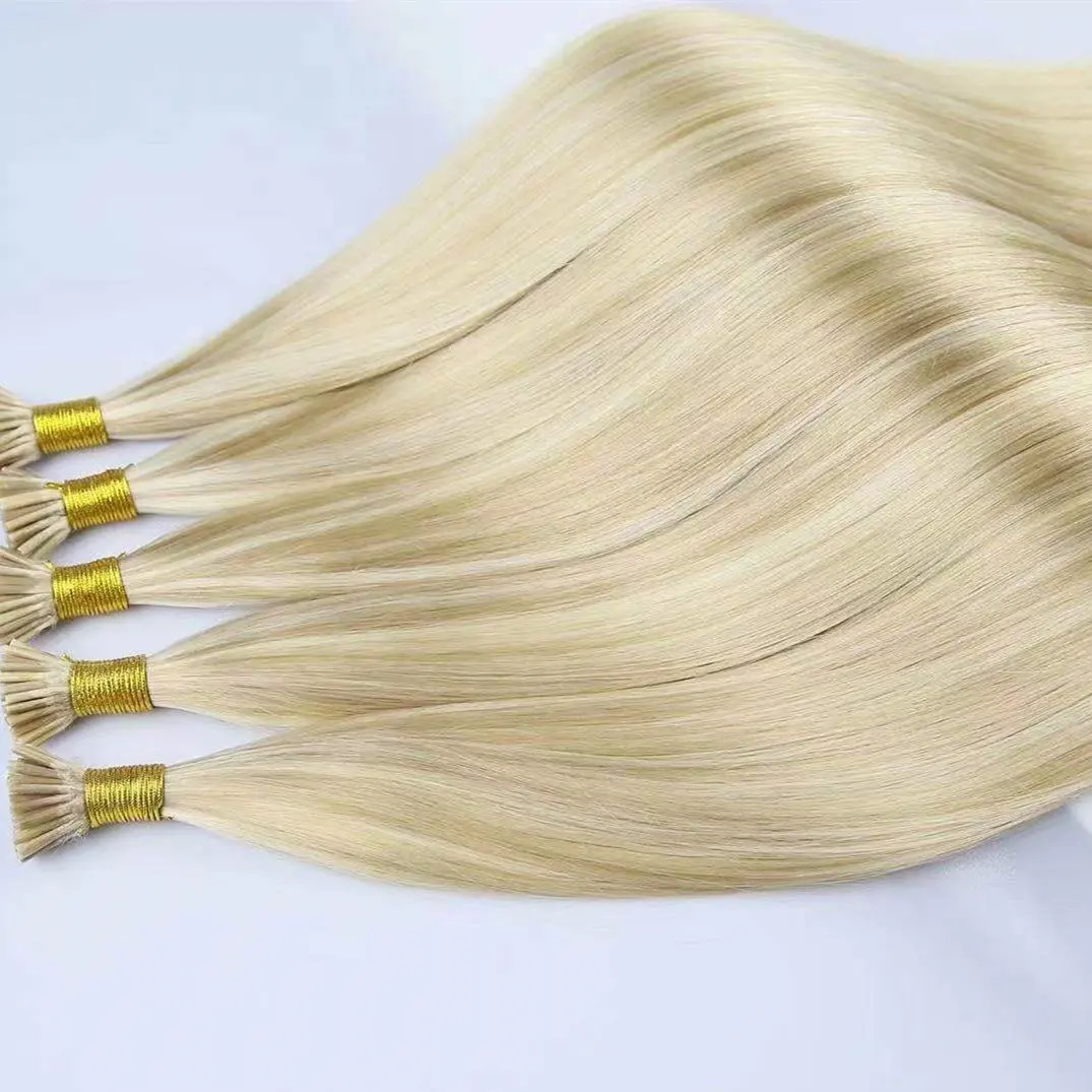 100 Human Hair Keratin 50g 100g 613 Color I Tip Hair No Shedding Tangle Free Peruvian Remy Hair Human Extensions