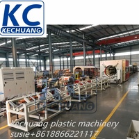 Línea de producción de tuberías de suministro de agua de HDPE PE de alta precisión, máquina de extrusión para la producción de tuberías de alta velocidad