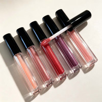 Rouge à lèvres liquide brillant noir, non gras, hydratant, haute pigmentation, 5 ml, marque privée