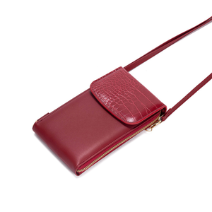 Nouveauté 2024 <span class=keywords><strong>Sac</strong></span> à téléphone mini en PU Portefeuille en cuir d'alligator de luxe <span class=keywords><strong>Porte</strong></span>-cartes de crédit Sacs à bandoulière pour femmes - Product Image 4