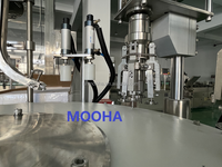 Machine de remplissage et de bouchage automatique de liquides 10 ml pour flacons, sirops, shampoings et poudres, en acier inoxydable, haute précision, 20-80 bpm