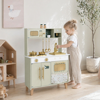 Jeu de cuisine éducatif en bois pour enfants, avec cycle de l'eau réel, ustensiles de cuisine, jouets alimentaires pour garçons et filles