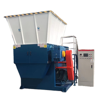 Broyeur de blocs KAIDI, broyeur automatique à un seul arbre pour le recyclage du plastique, 22 kW, fonctionnement silencieux, pompe à engrenages portable
