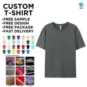 <span class=keywords><strong>T</strong></span>-<span class=keywords><strong>Shirt</strong></span> da Uomo all'Ingrosso di Alta Qualità 100% Cotone, Magliette Tinta Unita Bianche Vuote Oversize con Stampa DTG Personalizzata - Product Image 1