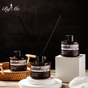 Serie de Aromaterapia BYME, Difusor de Aroma sin Velas de 120 ml, Botella de Aceite Esencial de Ámbar, Varillas de Ratán, Ambientador para el Hogar y el Dormitorio, Duración de 60-90 Días - Product Image 4