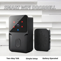Sonnette vidéo Wi-Fi intelligente X9 avec interphone bidirectionnel, caméra de sécurité domestique alimentée par batterie, sonnettes vidéo
