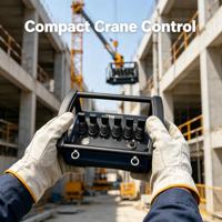 Control Remoto Hidráulico Inalámbrico de 6 Palancas para Grúa Montada en Camión, Sistema de Control Proporcional con Parada de Emergencia