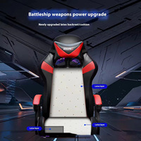 Chaise de bureau gaming réglable en cuir PU avec bande lumineuse LED RGB, dossier haut et appui-tête, pour bureau à domicile, vente en gros, logo personnalisé, REACH