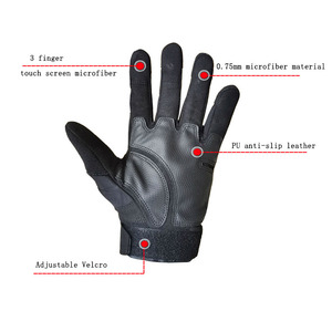 Custom Wholesale Full Finger Half Fingers Touchscreen Anti Cut Durable Tactical <strong>Gloves</strong> - Product Image 6