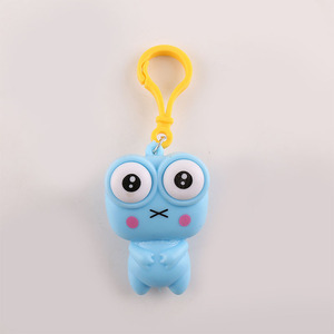 Nuovo Portachiavi Kawaii a Forma di Rana con Occhi Saltellanti da 11cm, Giocattolo Antistress in Gomma per Bambini e Adulti - Product Image 6
