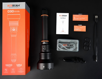 ACEBEAM D30 5600Lumens Rechargeable 100M Lampe de poche sous-marine 1454m Lanterne de plongée 3 modes Lumière de sécurité pour plongée sous-marine