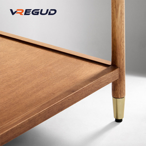 Mesa de centro Rectangular de madera maciza y vidrio de lujo <span class=keywords><strong>Arnet</strong></span>, diseño Retro moderno para el hogar, oficina y muebles de sala de estar - Product Image 5