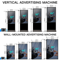 Kiosco con Pantalla Táctil LCD Personalizable de 32-65 Pulgadas, Señalización Digital Capacitiva de 10 Puntos y Pantallas para Uso Comercial