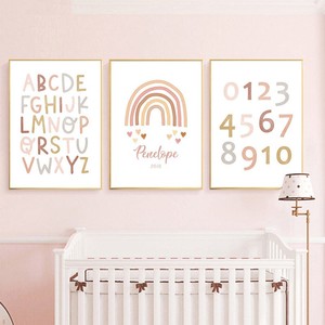 3 pezzi graziosi e graziosi dipinti e arte murale stanza del bambino asilo nido e decorazioni per la casa regalo per bambini e bambini - Product Image 6